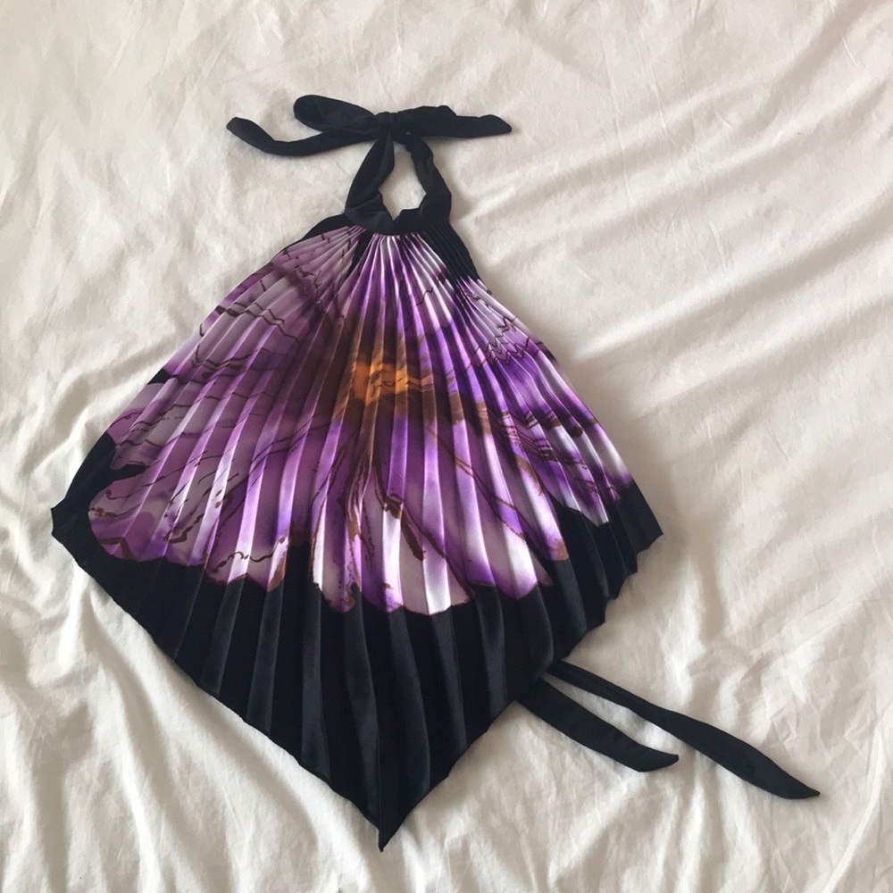 Open back halter top